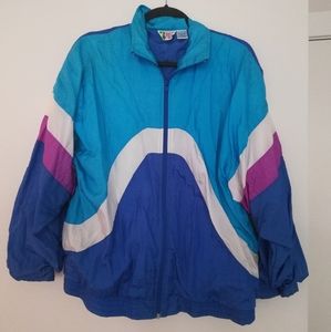 Vintage blue windbreaker
